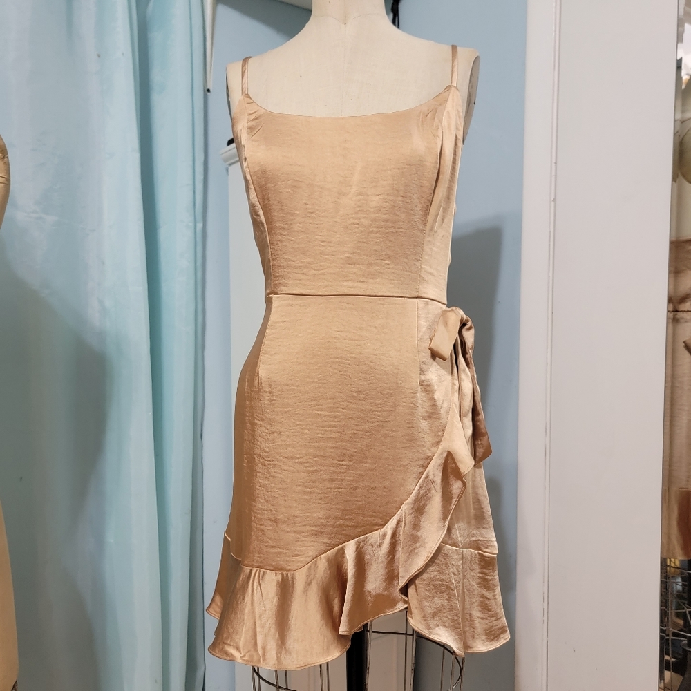 Satin cami dress ~